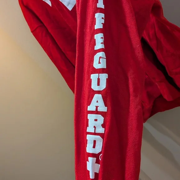 Red Lifeguard Men's Pullover - Picture 5 of 10